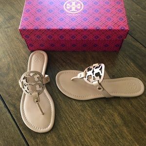 Tory Burch Leather Miller Sandal.